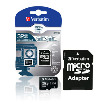 Verbatim 47041 Pro microSDHC U3 32GB Micro SD Card with Adapter : image 1