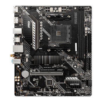MSI AMD Ryzen B550M MAG VECTOR WIFI AM4 PCIe 4.0 mATX Motherboard : image 2