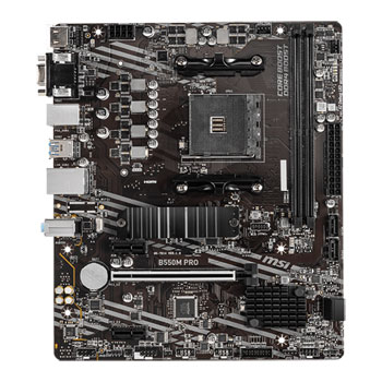MSI AMD Ryzen B550M PRO AM4 PCIe 4.0 mATX Motherboard : image 2