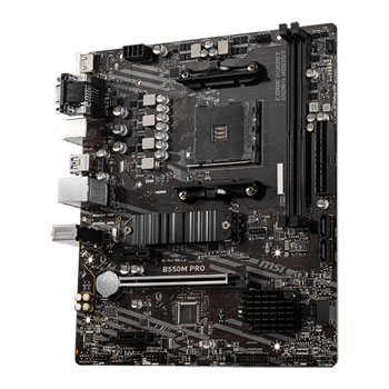 MSI AMD Ryzen B550M PRO AM4 PCIe 4.0 mATX Motherboard : image 3