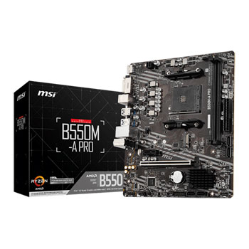 MSI AMD Ryzen B550M-A PRO AM4 PCIe 4.0 mATX Motherboard