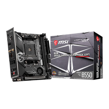 MSI AMD Ryzen B550I MPG GAMING EDGE MAX WIFI AM4 PCIe 4.0 mITX