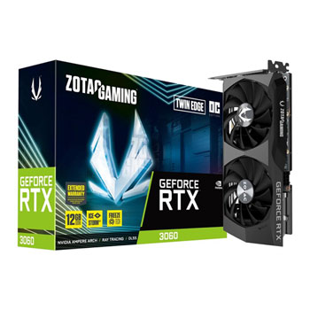 ZOTAC NVIDIA GeForce RTX 3060 12GB TWIN EDGE OC Ampere Graphics Card : image 1