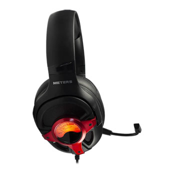 Meters Wired Gaming Headphones - Red : image 1