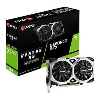 MSI NVIDIA GeForce GTX 1650 VENTUS XS OC 4GB GDDR6 Graphics Card