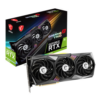 MSI NVIDIA GeForce RTX 3060 12GB GAMING X TRIO Ampere Graphics Card LN114078 GeForce RTX 3060 GAMING X TRIO 12G SCAN UK