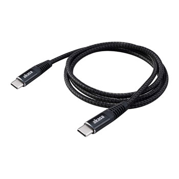 Photos - Cable (video, audio, USB) Akasa 1m USB Type-C to Type-C High Speed Charging Cable 