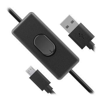 Akasa 1.5M USB to Micro-B with Power Switch : image 1