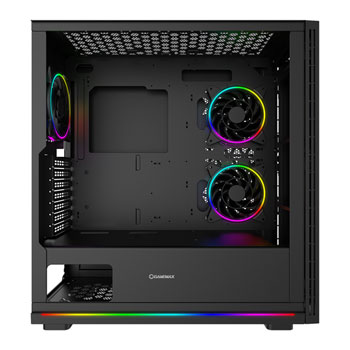 GameMax Trooper Black Mid Tower Tempered Glass PC Gaming Case : image 2