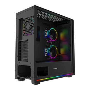 GameMax Trooper Black Mid Tower Tempered Glass PC Gaming Case : image 3