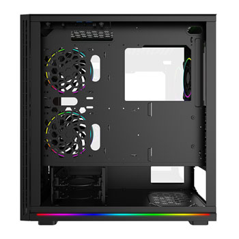 GameMax Trooper Black Mid Tower Tempered Glass PC Gaming Case : image 4