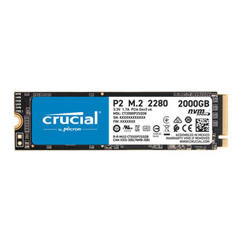 Crucial P2 2TB M.2 NVMe PCIe SSD/Solid State Drive : image 1