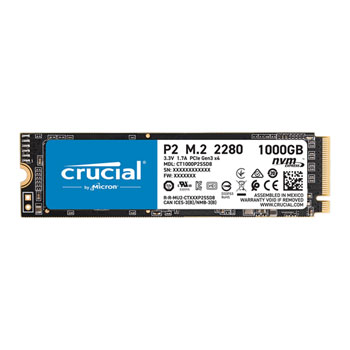 Crucial P2 1TB M.2 NVMe PCIe SSD/Solid State Drive : image 1