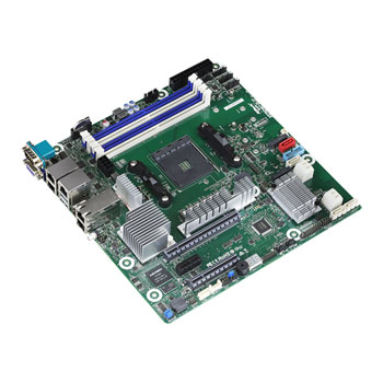 ASRock AMD Ryzen X570 X570D4U-2L2T AM4 PCIe 4.0 mATX Motherboard : image 1