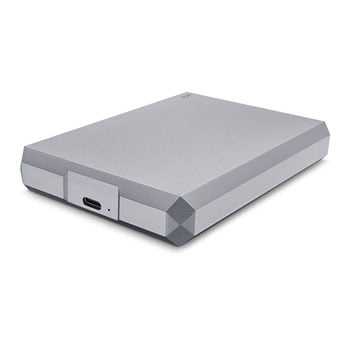 LaCie Mobile 4TB External Portable USB-C/A Gen 1 Hard Drive/HDD - Space Grey
