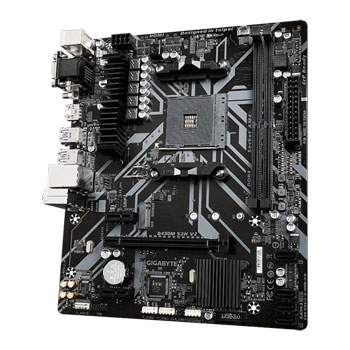 Gigabyte AMD Ryzen B450M S2H V2 AM4 PCIe 3.0 mATX Motherboard : image 3