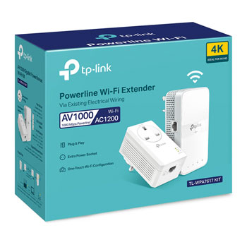 TP-LINK AV1000 WPA7617 Gigabit Powerline ac Wi-Fi Kit LN114597 - TL