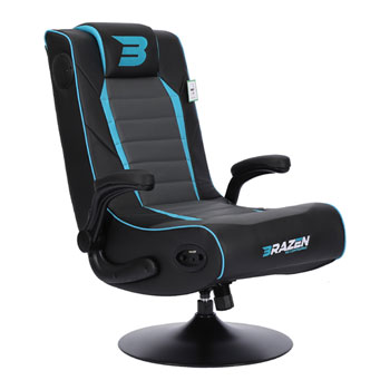 BraZen Serpent 2.1 Bluetooth Surround Sound Gaming Chair Black/Blue