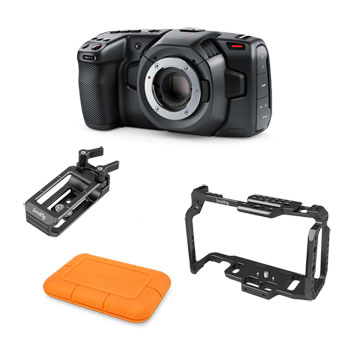 Blackmagic Pocket Cinema Camera4K & SmallRig Cage + SSD Mount and LaCie SSD Bundle : image 1