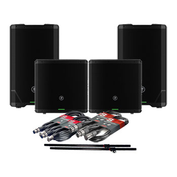 Mackie SRT212 - 12" (Pair),SR18S 18" Subs (Pair) with Spacers and XLR Leads : image 1