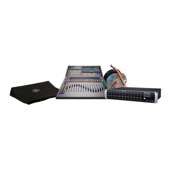 PreSonus StudioLive 32SC Mixer, 24R Stage Box, 30m Cat 5 Cable Drum & Cover : image 1