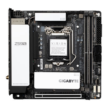 Gigabyte Z590I Vision D Intel Z590 PCIe 4.0 mITX Motherboard : image 2