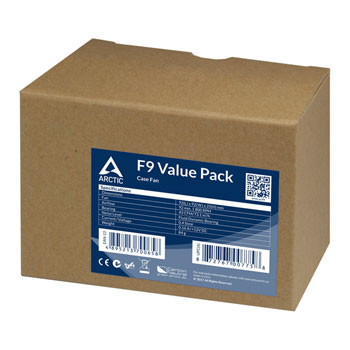 Arctic F9 Black Static Pressure 92mm Fan Value Pack (5 pcs) : image 4