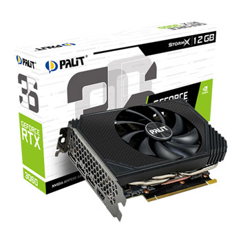 Palit NVIDIA GeForce RTX 3060 12GB StormX Small/ITX Ampere Graphics Card : image 1