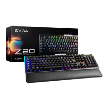 EVGA Z20 RGB LK Dark Grey Opto-Mechanical Gaming Keyboard