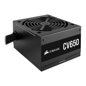 Corsair CV650 650W 80+ Bronze Power Supply, Factory Refurbished