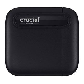 Crucial X6 1TB External Portable SSD Rugged USB-C/A - Black