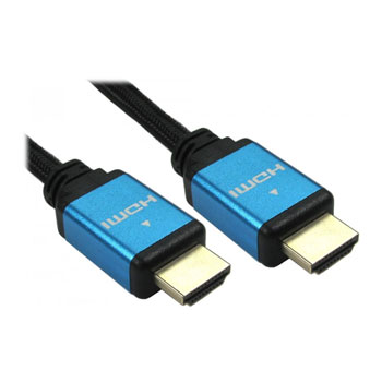 Scan 2 Metre Blue/Black HDMI 2.1 Braided Cable - M/M : image 1