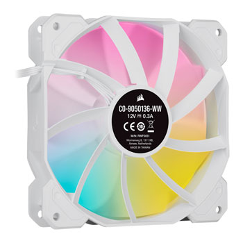 Corsair iCUE SP120 RGB ELITE Performance White Single 120mm PWM Fan Expansion Pack : image 3