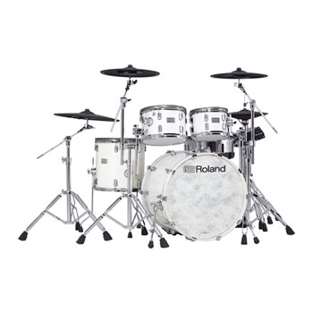 Roland - V-Drums Acoustic Design VAD706PW Electronic Drum Set - Pearl White : image 1