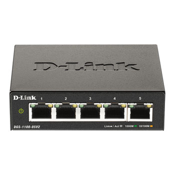 D-Link DGS-1100-05V2/B 5 Port Gigabit Smart Managed Switch : image 2