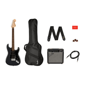 Squier - Affinity Strat HSS Pack - Charcoal Frost Metallic