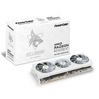 Powercolor AMD Radeon RX 6700 XT Hellhound White Edition 12GB Graphics Card
