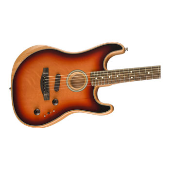Fender - American Acoustasonic Stratocaster Acoustic-Electric Guitar - 3-Colour Sunburst : image 2