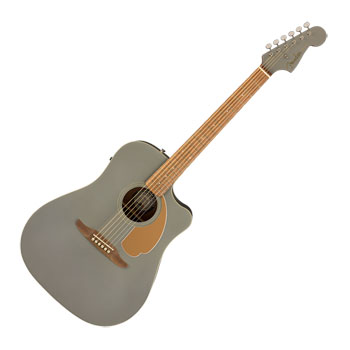 Fender - Redondo Player Acoustic-Electric Guitar - Slate Satin : image 1