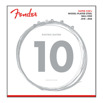 Fender - Super 250's Nickel-Plated Steel Electric Guitar Strings - 10-46