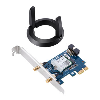 ASUS AC2100 Dual-Band AC PCIe 160MHz Wi-Fi Adapter with MU-MIMO + Bluetooth 5