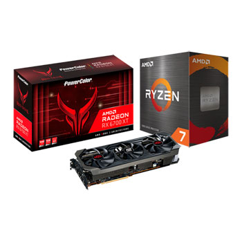 Powercolor Amd Radeon Rx 6700 Xt Red Devil Graphics Card Amd Ryzen 7 5800x 8 Core Cpu Ln Axrx 6700xt 12gbd6 3dhe Oc 00 wof Scan Uk