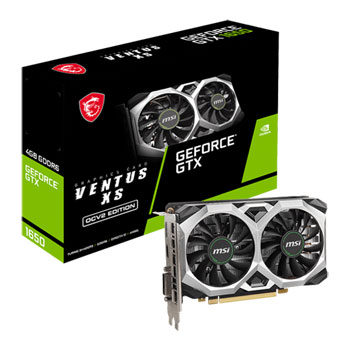 【GPU】NVIDIA GeForce GTX 1650 GDDR6 MSI NVIDIA GeForce GTX 1650 4GB VENTUS XS OCV2 Turing Graphics