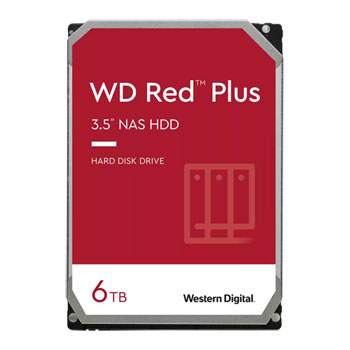 WD Red Plus 6TB NAS 3.5" SATA HDD/Hard Drive : image 1