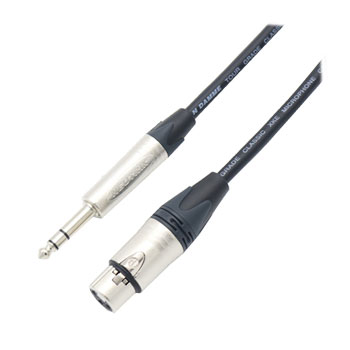 Van Damme - Tour Grade XKE Classic Microphone Cable in Black, 0.5m