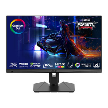 MSI 27" Quad HD 165Hz G-SYNC Compatible HDR IPS Gaming Monitor Fully Adjustable : image 1