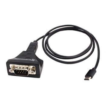 Brainboxes Isolated Industrial USB-C to RS-232 Serial Adapter : image 1