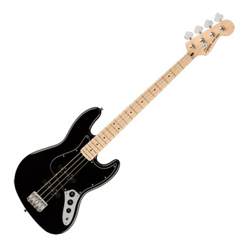 Squier - Affinity Series Jazz Bass Black with Maple Fingerboard : image 1