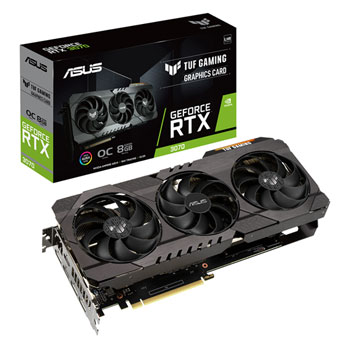 ASUS NVIDIA GeForce RTX 3070 8GB TUF GAMING OC V2 LHR Ampere Graphics Card : image 1