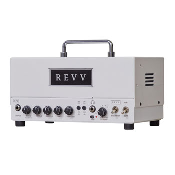 Revv - D20 Tube Amp White with built in Two notes Torpedo Reactive Load and Cab Sim : image 1